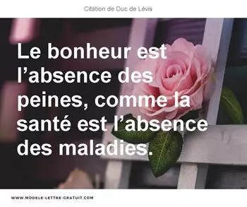 Citations Duc de Lévis