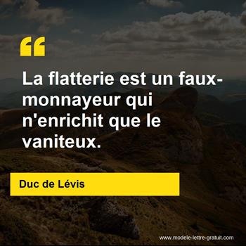 Citation Duc de Lévis