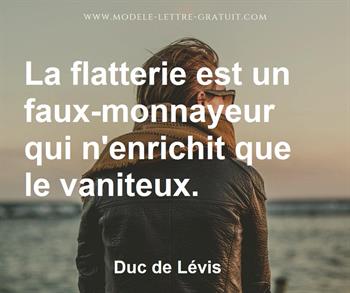 Citation de Duc de Lévis