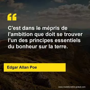Citation Edgar Allan Poe