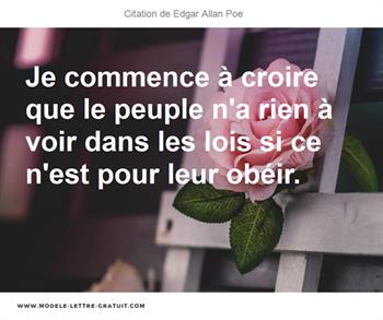 Citations Edgar Allan Poe