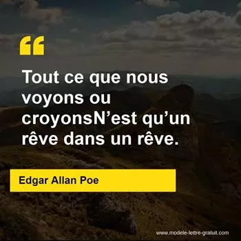 Citation Edgar Allan Poe