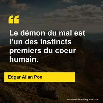 Citation Edgar Allan Poe