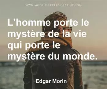Citation de Edgar Morin
