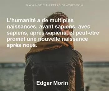 Citation de Edgar Morin