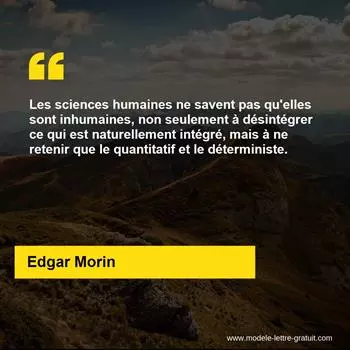 Citation Edgar Morin