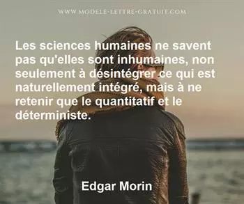 Citation de Edgar Morin