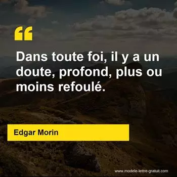 Citation Edgar Morin