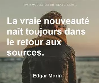 Citation de Edgar Morin