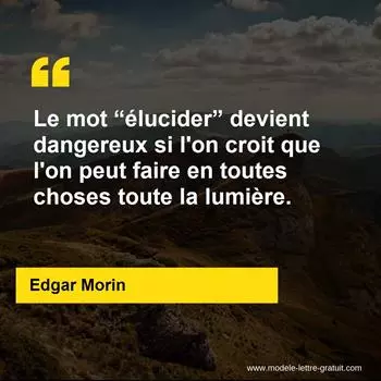 Citation Edgar Morin