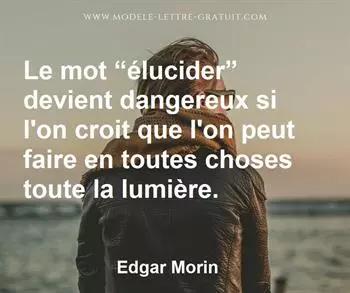Citation de Edgar Morin