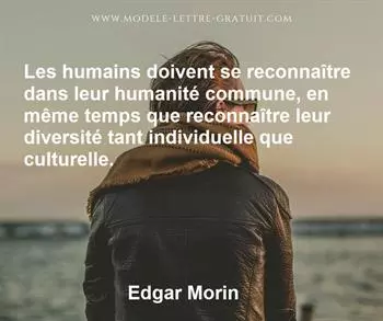 Citation de Edgar Morin