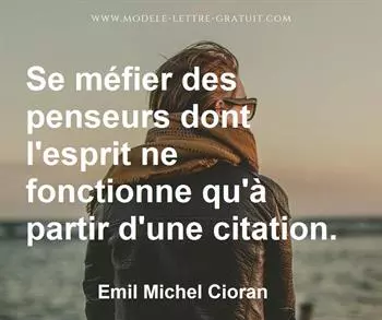 Citation de Emil Michel Cioran