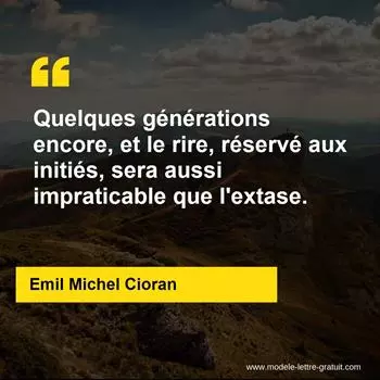 Citation Emil Michel Cioran