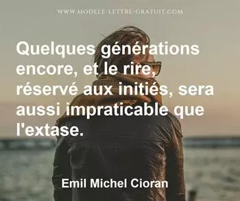 Citation de Emil Michel Cioran