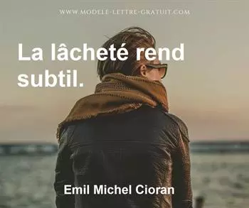 Citation de Emil Michel Cioran