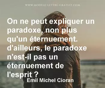 Citation de Emil Michel Cioran