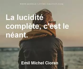 Citation de Emil Michel Cioran