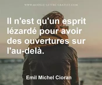 Citation de Emil Michel Cioran