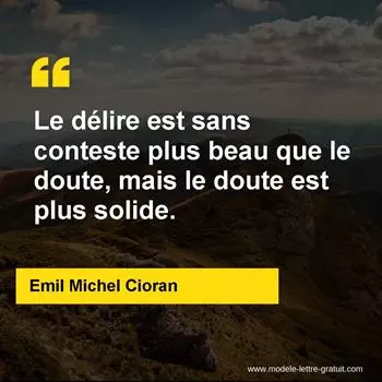 Citation Emil Michel Cioran