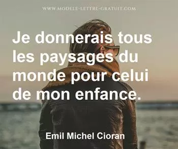 Citation de Emil Michel Cioran