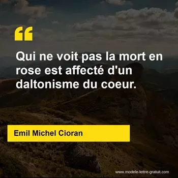 Citation Emil Michel Cioran