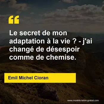 Citation Emil Michel Cioran