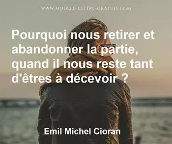Citation de Emil Michel Cioran