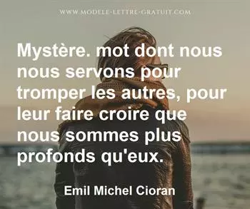 Citation de Emil Michel Cioran
