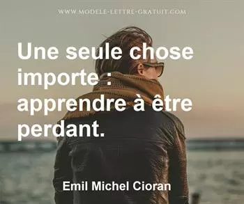Citation de Emil Michel Cioran