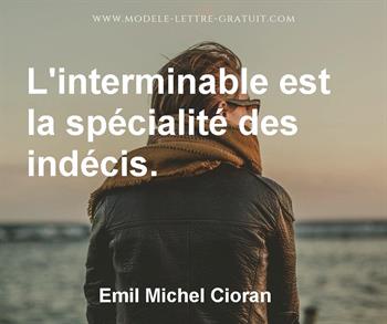 Citation de Emil Michel Cioran