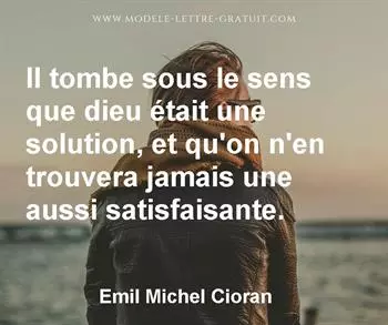 Citation de Emil Michel Cioran