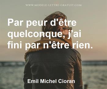 Citation de Emil Michel Cioran