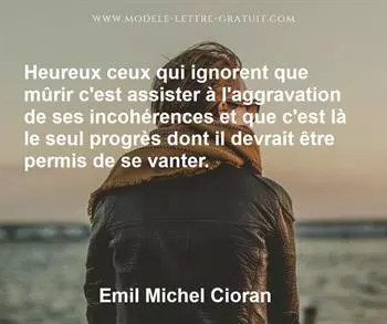 Citation de Emil Michel Cioran