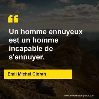 Citation Emil Michel Cioran
