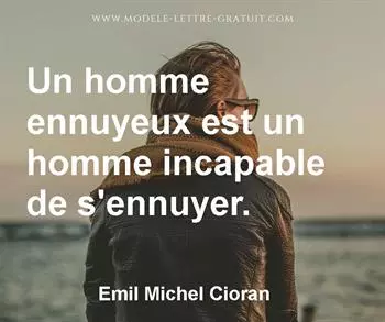 Citation de Emil Michel Cioran