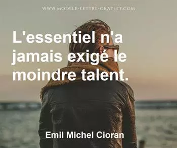 Citation de Emil Michel Cioran