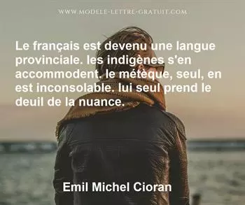 Citation de Emil Michel Cioran
