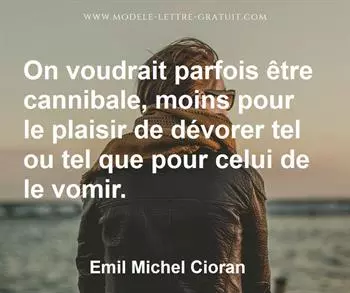 Citation de Emil Michel Cioran