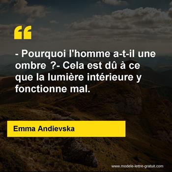 Citation de Emma Andievska