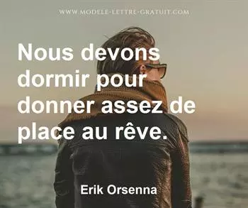 Citation de Erik Orsenna