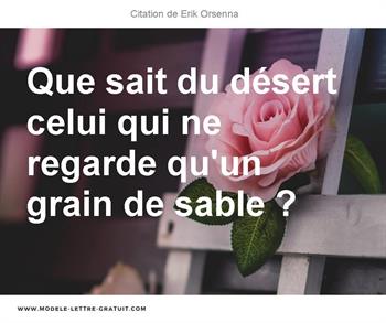 Citations Erik Orsenna
