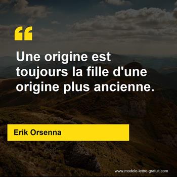 Citation de Erik Orsenna