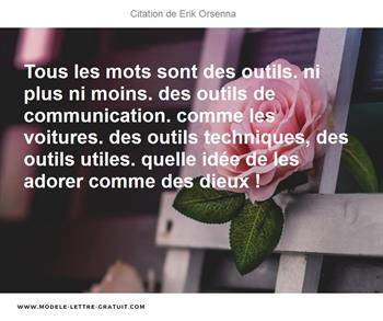 Citations Erik Orsenna