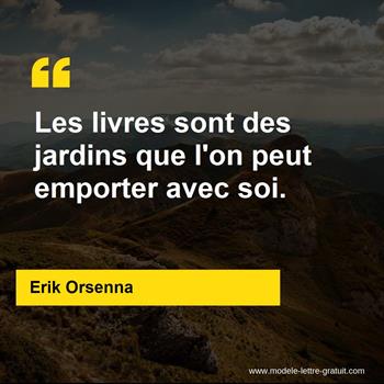 Citation Erik Orsenna