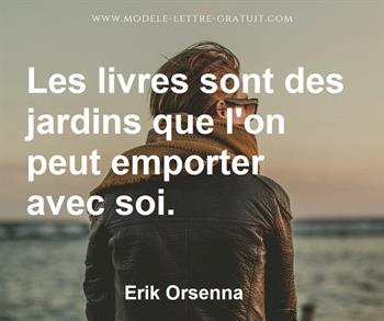 Citation de Erik Orsenna