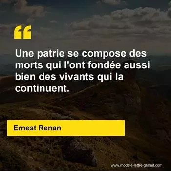 Citation Ernest Renan