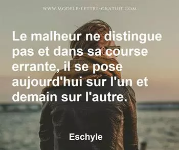 Citation de Eschyle