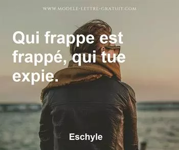 Citation de Eschyle