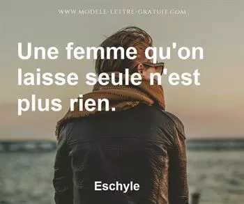Citation de Eschyle